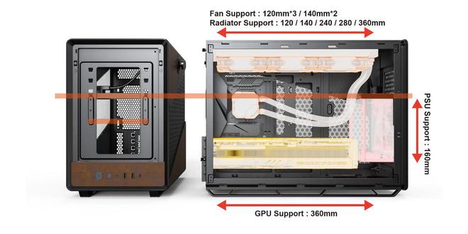 质侧透机箱：环保皮革材质装饰三种电源安装高度凯发K8MONTECH推出Heritage皮(图3)